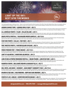 Light Up the Sky: Best DFW Fireworks