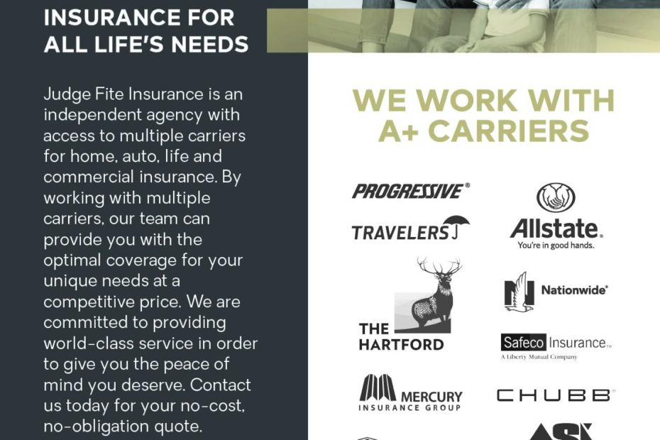 Judge Fite Insurance Ad Flyer