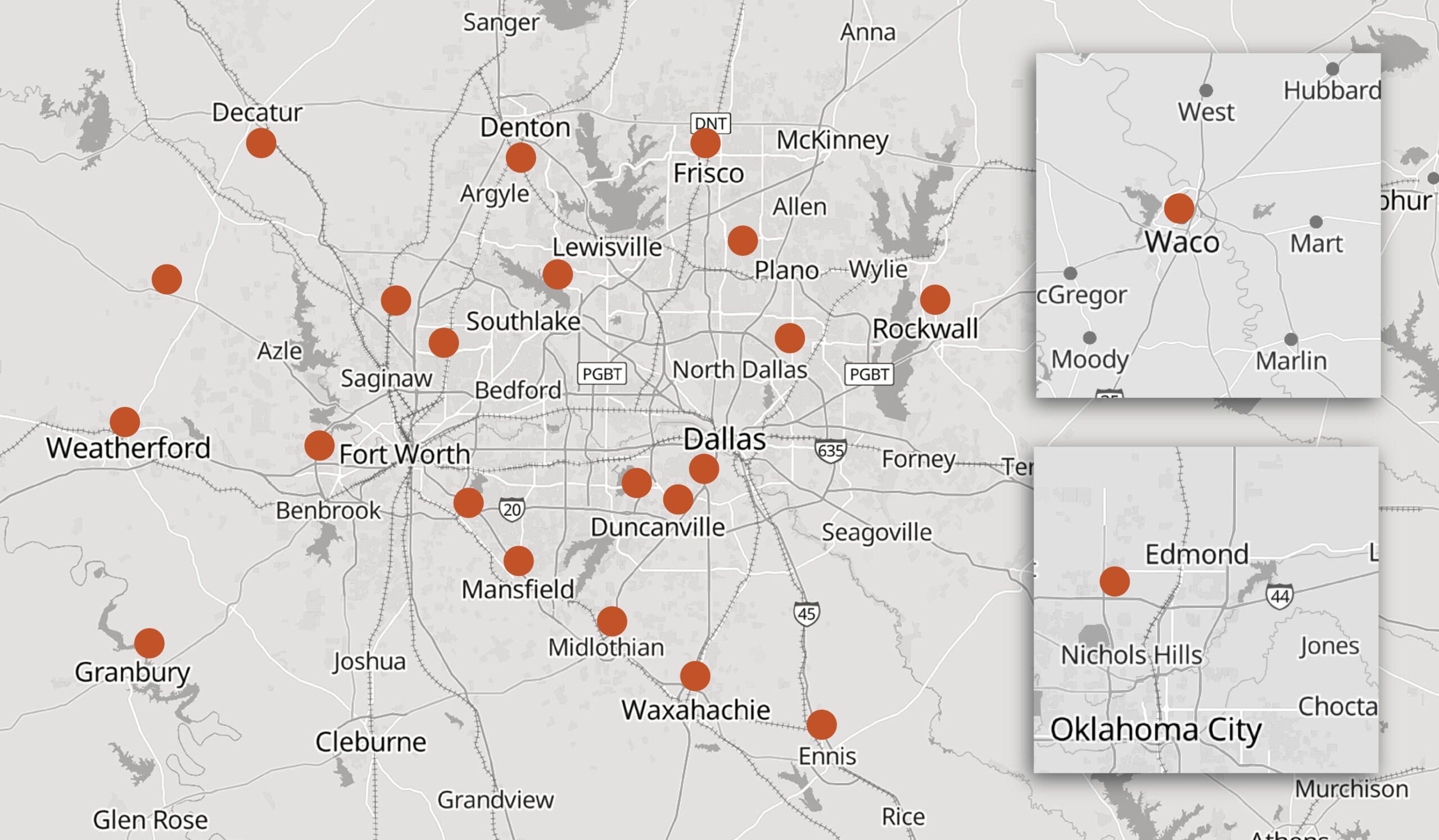 Designated Title Office Map